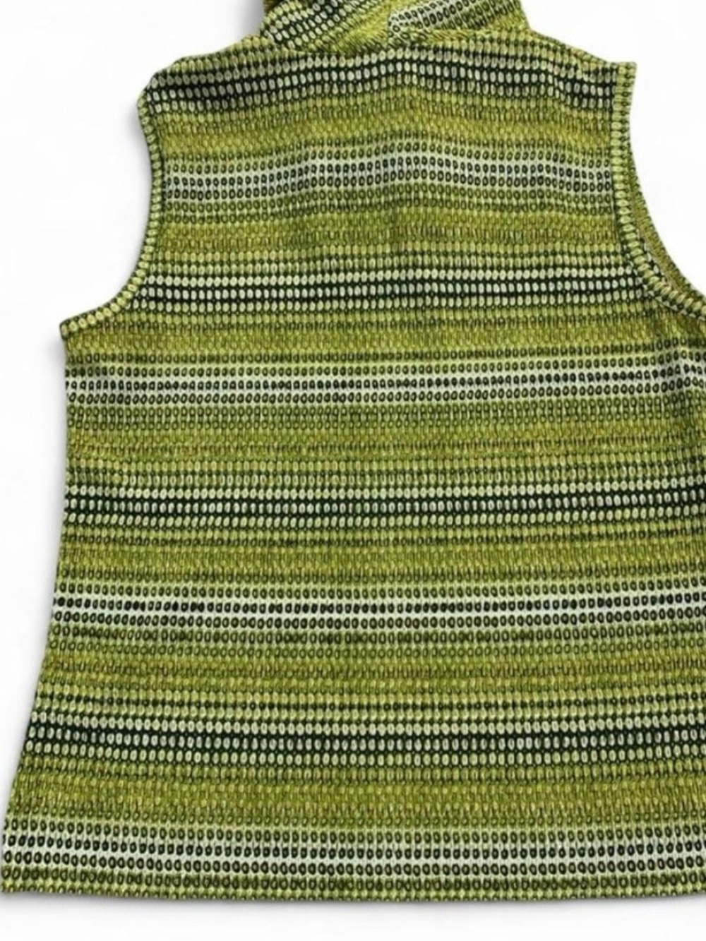 RAFAEL Olive and Lime Striped Knit Tank
